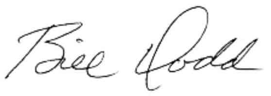 Bill Dodd signature