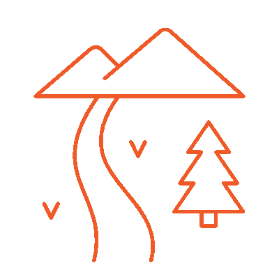 house in a clearing icon