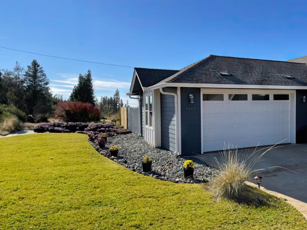 home with yard to the side