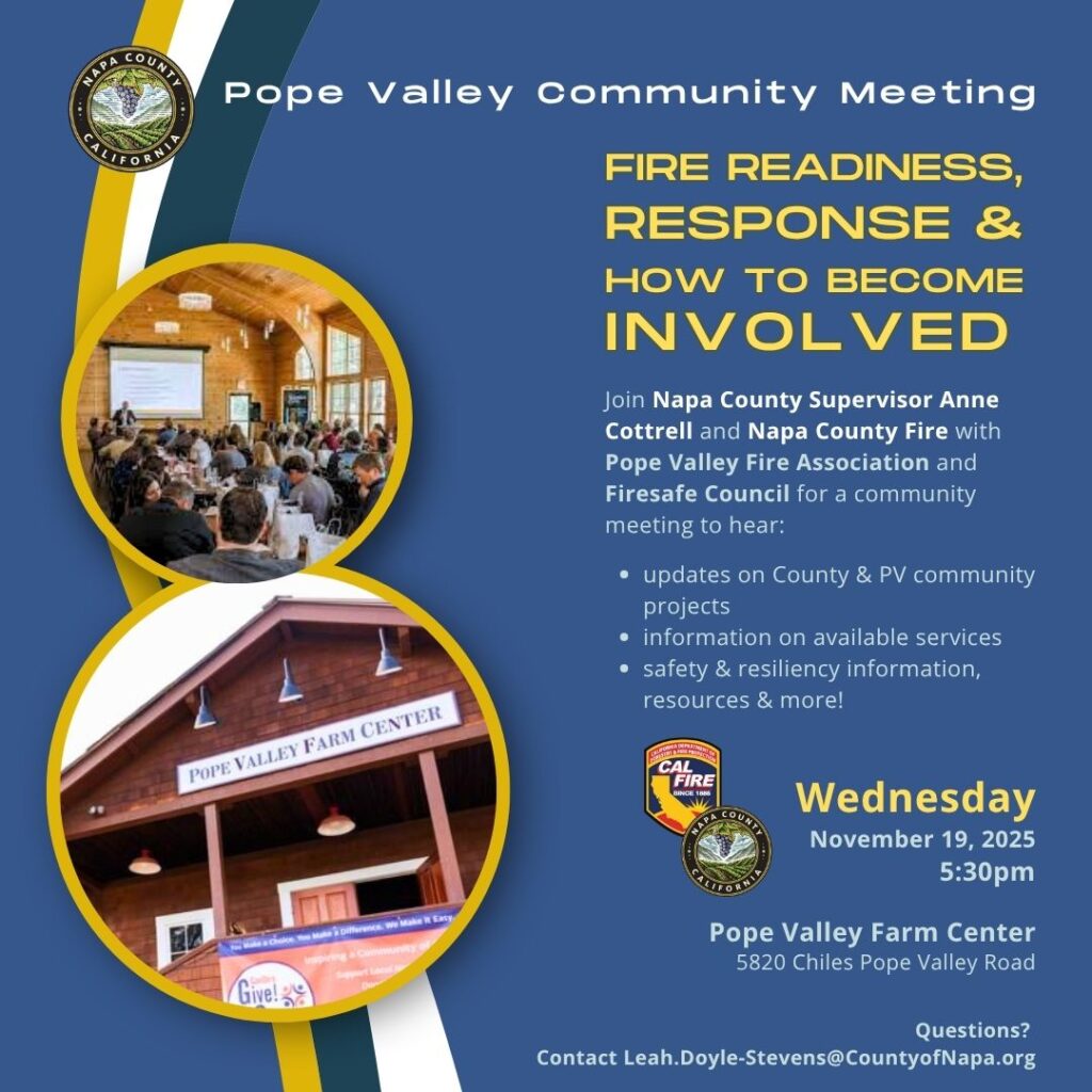 Pope valley community Meeting